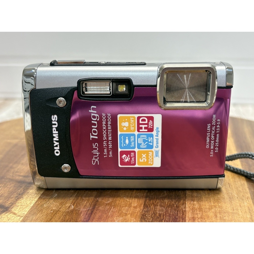 Olympus Stylus Tough 6020 14MP Waterproof Digital Camera y2k w/Charger WORKS